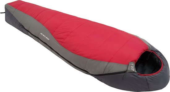Outdoor Slaapzak - Kampeerzak - Kamperen en Hiken - Aanritsbare Dubbele Zakken - 218 cm - Rood Grijs