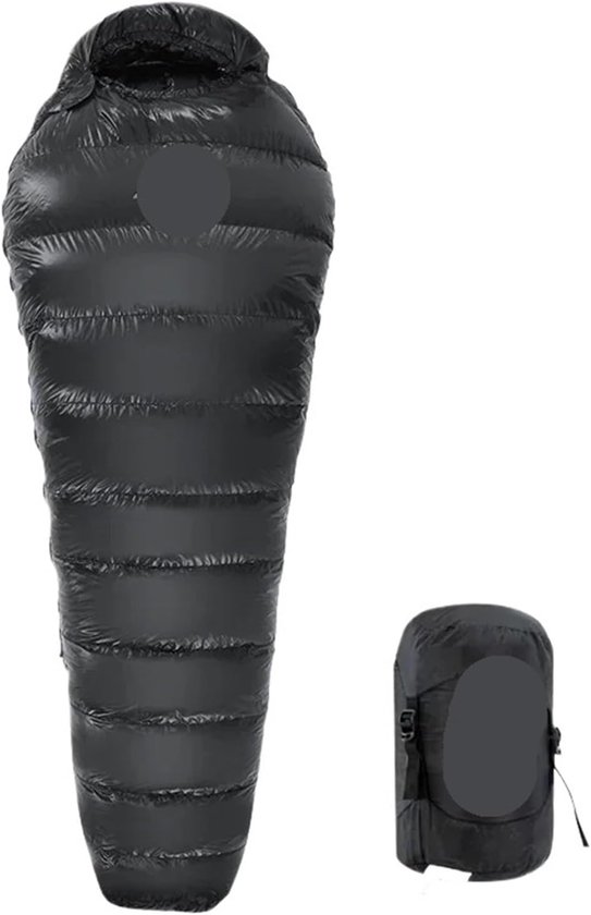 Outdoor Slaapzak - Kampeerzak Warm - Kamperen en Wandelen - Lichtgewicht Ontwerp - 210 cm - Zwart