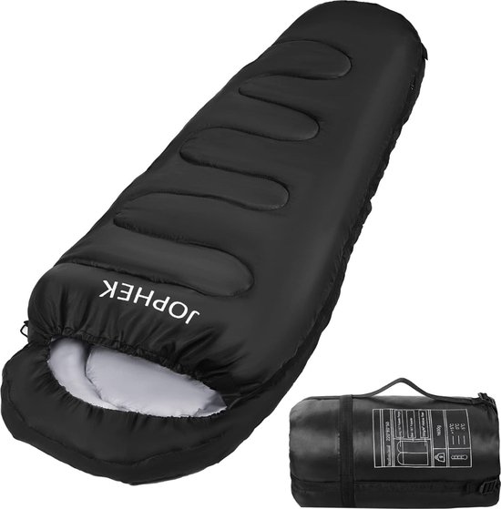 Outdoor Slaapzak-Slaapzaak-Zwart-waterdicht en scheurvast-220 x 80 x 55 cm van OutDoor
