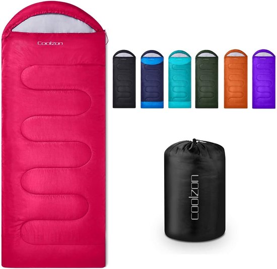 Outdoor slaapzak voor kamperen 3-4 seizoenen, volwassen dekenslaapzak klein pakformaat ultralichte draagtas zacht dik en warm voor buiten kamperen, reizen, wandelen van OutDoor