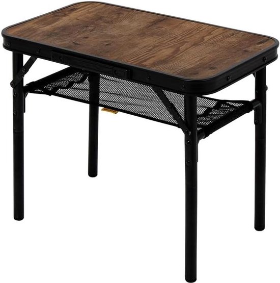 Outdoor tafel - Klaptafel camping - Buiten koken - Afneembare poten - 56x34 cm - Houtlook