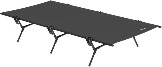 Outsunny - Campingbed - Carbon Staal - Oxford Stof - Zwart van Outsunny