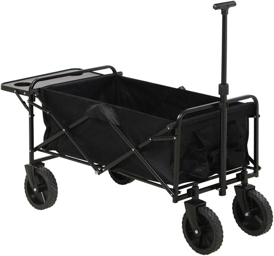 Outsunny-Kampeerwagen-Oxford-stof-117x51x100cm-Zwart van Outsunny