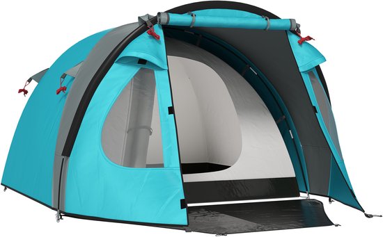 Outsunny Koepeltent - Polyester - 323x248x150m - Hemelsblauw van Merkloos