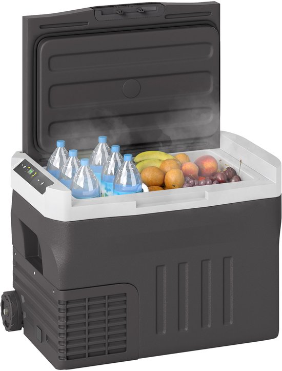 Outsunny-Kühlbox-Kunststoff-61L x 39B x 41,5H cm-Schwarz van Merkloos