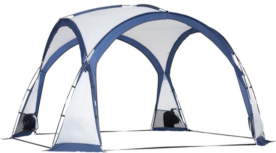 Outsunny-Tentzeilen-Polyester-350x350x230cm-Wit van Outsunny