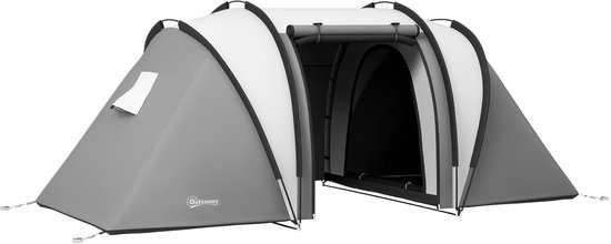 Outsunny - Tunneltent - van Polyester - Grijs
