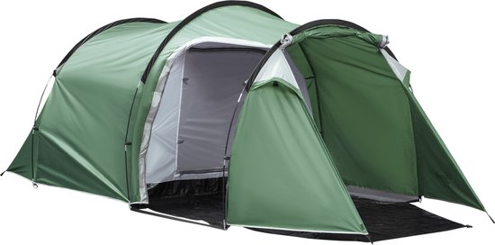 Outsunny tunneltent - voor 2-3 Personen - waterdicht - met zijdeur van Merkloos