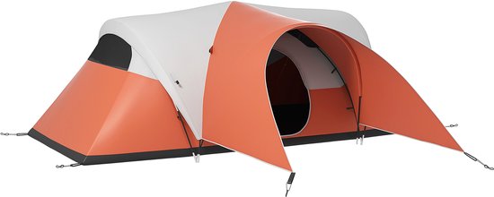 Outsunny Tunnelzelt Polyester Orange van Merkloos