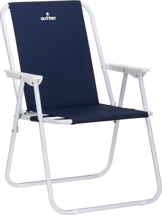 Outtec® Campingstoel - tot 100 kg - Visstoel, Vouwstoel, Tuinstoel, Lichtgewicht Campingstoel, Strandstoel voor Tuin, Balkon, Strand
