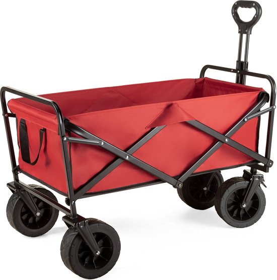 Outtec® Opvouwbare Bolderkar, Bolderwagen, Boodschappenwagen - 100 liter - tot 100 kg - 91x59x52 cm - voor Boodschappen & Kamperen van Outtec