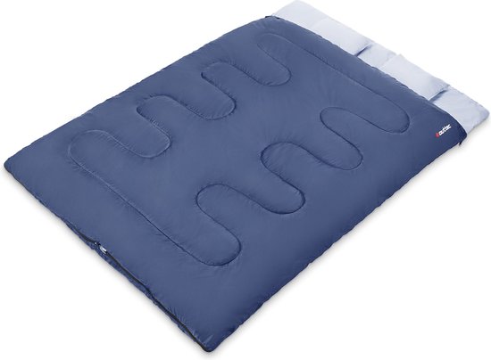 Outtec® Slaapzak voor 2 Personen - Slaapzak Dubbel - Double Slaapzak - Tweepersoons Slaapzak - 2 Kussens - 220 x 150 cm - Klein Pakformaat - Outdoor, Camping van Outtec