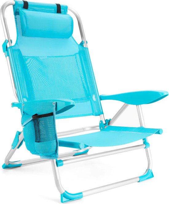 Outtec® Strandstoel, Campingstoel - tot 100 kg - Visstoel, Vouwstoel, Tuinstoel, Lichtgewicht Campingstoel voor Tuin, Balkon, Strand van Merkloos