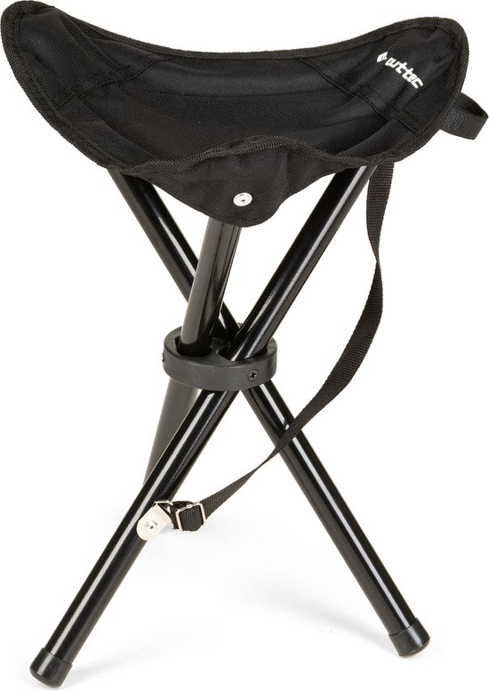 Outtec® Viskrukje - tot 90 kg - Campingstoel - Vouwstoel - Opvouwbare stoel - Kruk - Opvouwbare kruk - Lichtgewicht Campingstoel - Opvouwbare Outdoorkruk van Outtec