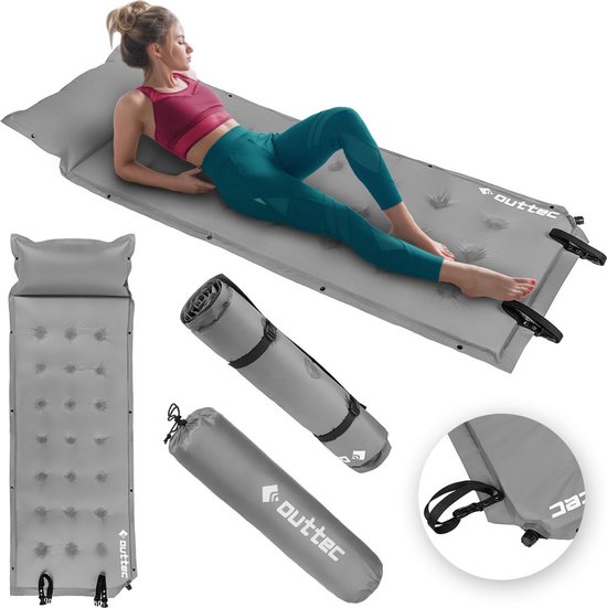 Outtec® Zelfopblazend Luchtmatras - Luchtbed - Slaapmat - 193x68 cm - Ultralicht - Waterdicht - Opblaasbaar Matras - Camping, Outdoor van Outtec