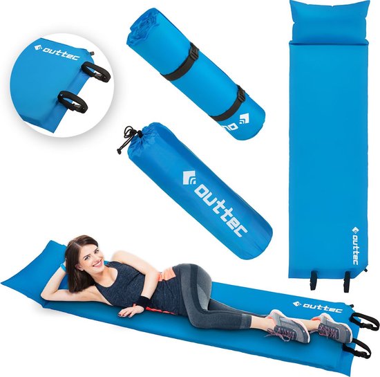 Outtec® Zelfopblazende Slaapmat, Luchtbed, Slaapmat - 186x53 cm van Outtec