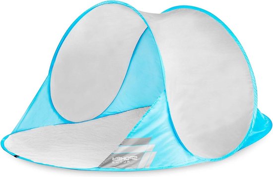 Outus Strandschelptent 195 x 100 x 85 cm - strandtent met pop-functie, polyester, glasvezelframe van Outus