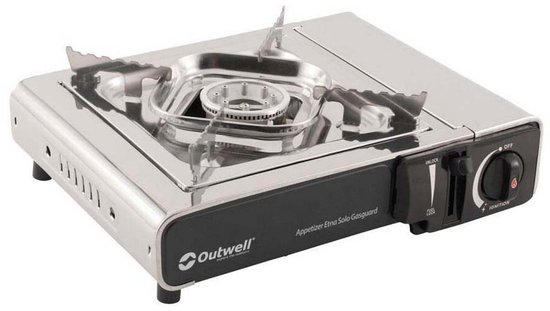 Outwell Appetizer Solo Gasguard Gascampingkeuken Zilver van Merkloos