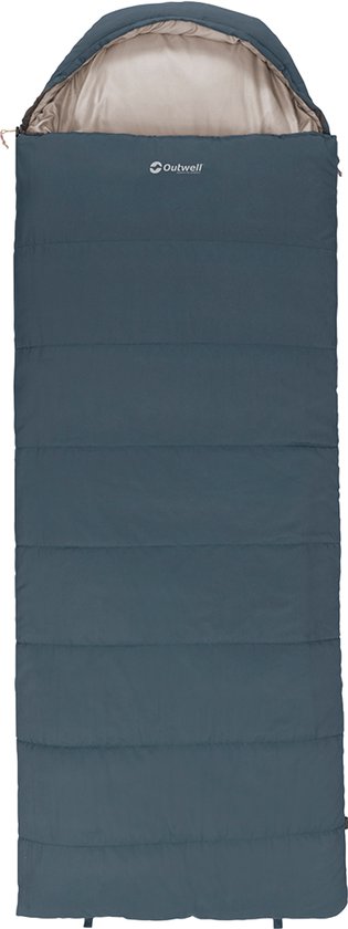 Outwell Campion Lux XL Blue Slaapzak Dekenmodel +5C 225 x 85 cm van Merkloos
