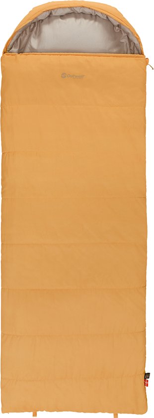Outwell Campion Prime Yellow Slaapzak Dekenmodel +8C 215 x 80 cm Geel van Merkloos