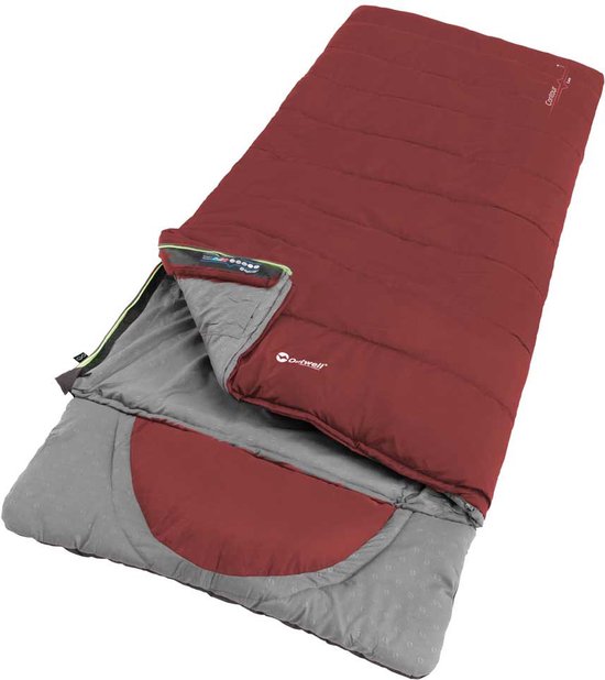 Outwell Contour Lux Slaapzak Rood Long / Left Zipper van Merkloos