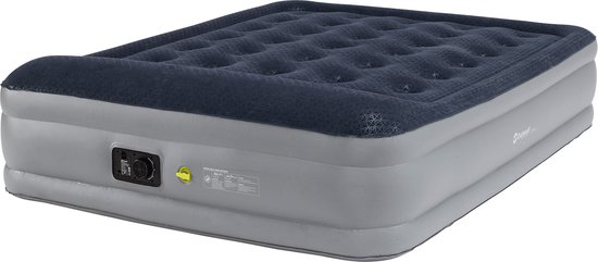 Outwell Flock Superior Double w/Built-in Pump Luchtbed 45 CM Hoog Ingebouwde pomp 190 X 160 X 45 CM Blauw van Merkloos