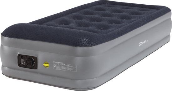 Outwell Flock Superior Single w/Built-in Pump Luchtbed Ingebouwde Pomp 45 cm Hoog 145 X 90 X 45 CM Blauw van Merkloos