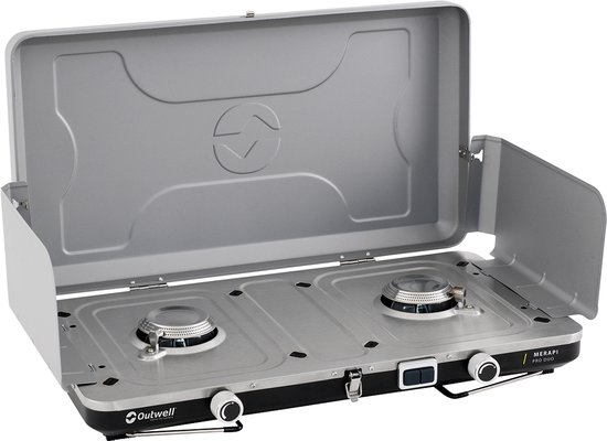 Outwell Merapi Pro Duo Deluxe Stove Campingkooktoestel 2 x 3000 W Gril van Merkloos
