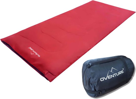 Oventure Snoozer slaapzak - dekenmodel - 190 x 75 cm, incl. compressietas van Oventure