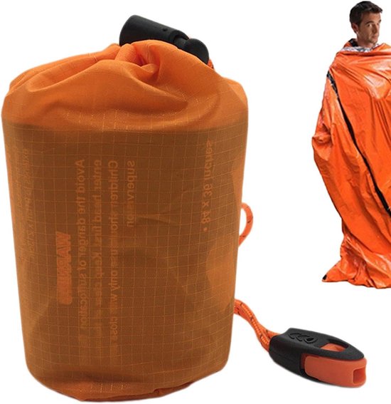 Overlevingsslaapzak, bivakzak voor camping, waterdichte en lichte slaapzak, bivakzak, compacte draagbare thermische overlevingsruimte, outdoor benodigdheden voor reizen en