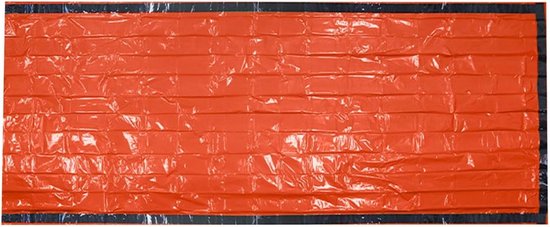 Overlevingsslaapzak - Noodzakelijke tas - Outdoor avonturen - Houdt 95% warmte - 215 x 9 cm - Oranje
