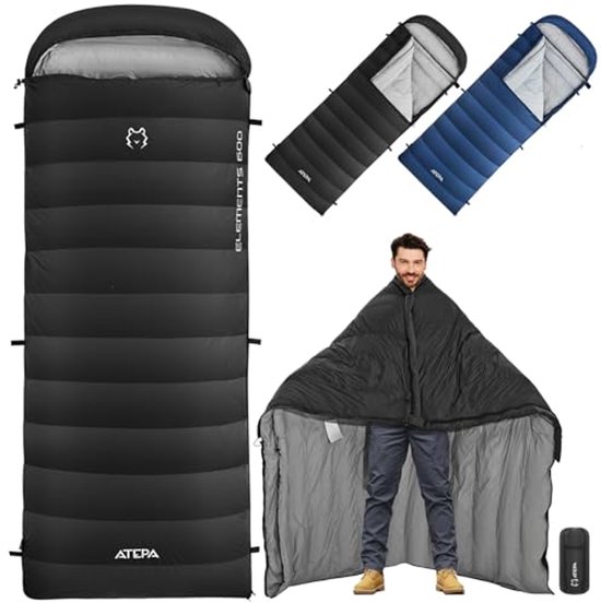 Oversized Donsslaapzak voor 3 Seizoenen - Ultralicht en Warm voor Kamperen en Wandelen van Merkloos