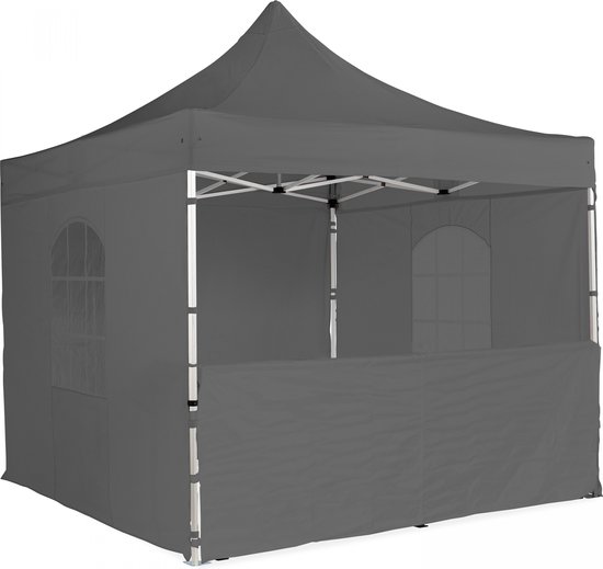 Oviala - Demi grijze muur van 3 m voor een vouwtent van 40 mm van Merkloos