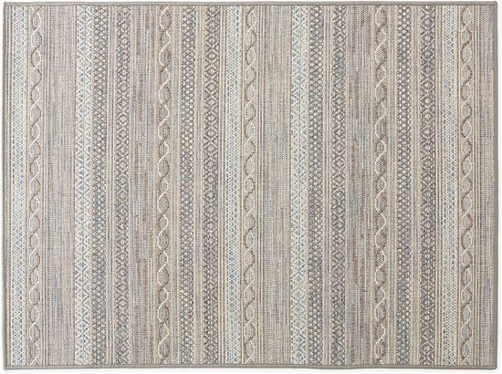 Oviala - Rechthoekig tapijt van polypropyleen 120x160 cm grijs van Oviala