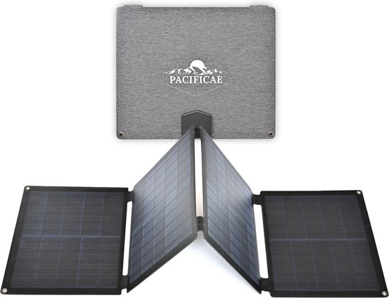 Pacificae Opvouwbaar zonnepaneel - USB Aansluiting - Elektrische Accu - Power stations - Outdoor Camping Camper Zonnepanelen - Off-Grid Survival van Pacificae