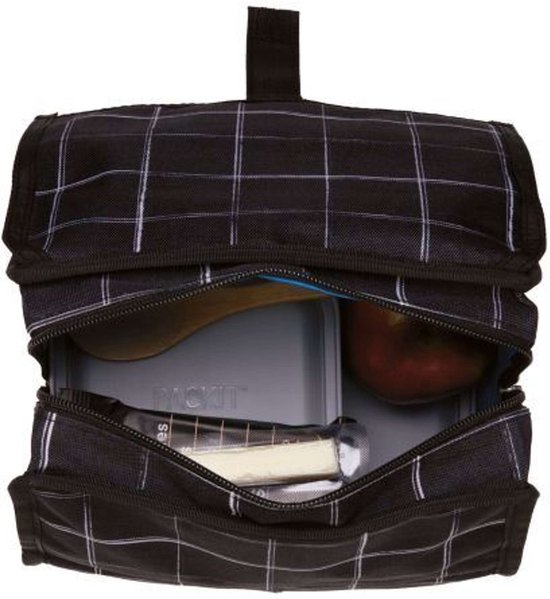 Pack It - Koeltas Lunch Grid - Polyester - Zwart van Pack It