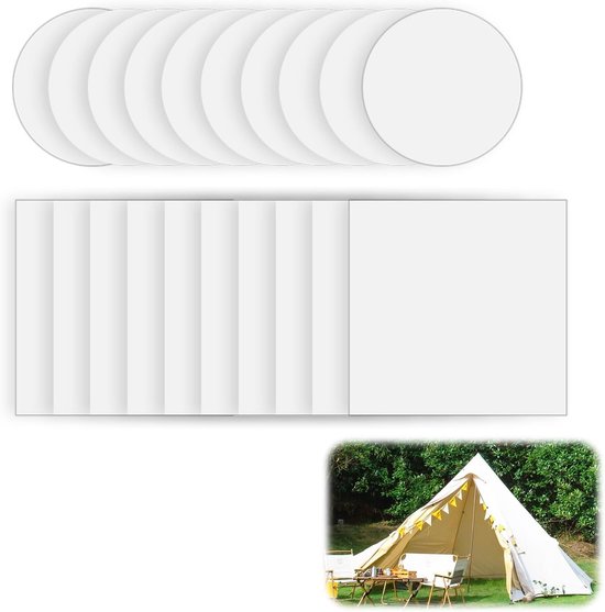 Pack of 20 Transparante Plakbanden - Geschikt voor Tent Reparatie - Waterdicht - Opblaasbare Matras - Opblaasbaar Speelgoed - Autozetel - Bank - Luifels - Kayak van Gadgetplace