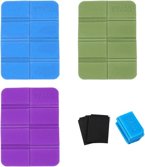 Pack van 3 Thermische Zitkussens Outdoor Opvouwbare Zitkussen XPE Zitmat Waterdichte Thermische Zitkussens Draagbare Speeltuin Mat Kinderen Voor Onderweg Tuin Kamperen Picknick Wandelen van Lixada