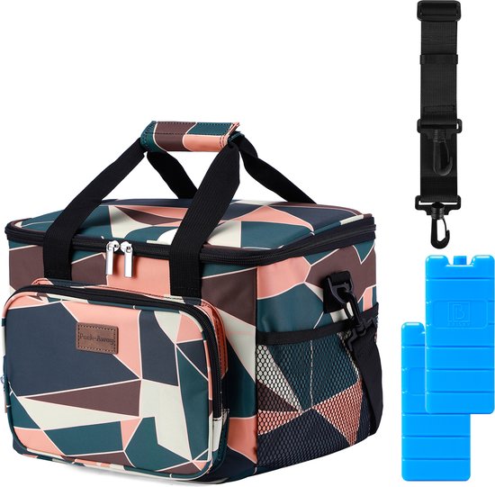 Packaway 4 Laags Geïsoleerde Koeltas - Lunchtas 15 liter - Abstract kleur van Packaway