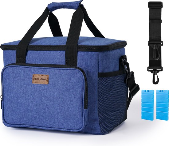 Packaway 4 Laags Geïsoleerde Koeltas - Lunchtas 15 liter - Blauw van Packaway