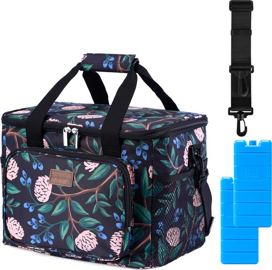 Packaway 4 Laags Geïsoleerde Koeltas - Lunchtas 15 liter - Passion Flower van Packaway
