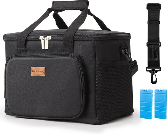 Packaway 4 Laags Geïsoleerde Koeltas - Lunchtas 15 liter - Zwart van Packaway