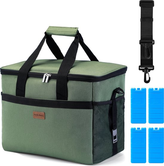 Packaway 4 Laags Geïsoleerde Koeltas - Lunchtas 30 liter - Groen van Packaway