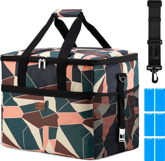 Packaway 4 Laags Geïsoleerde Koeltas - Lunchtas 40 liter - Abstract van Packaway