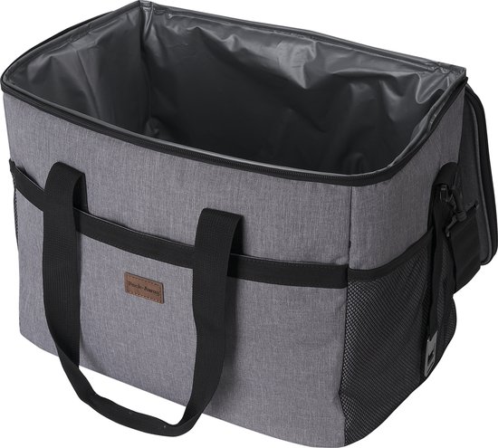 Packaway 4 Laags Geïsoleerde Koeltas - Lunchtas 40 liter - Grijs van Merkloos