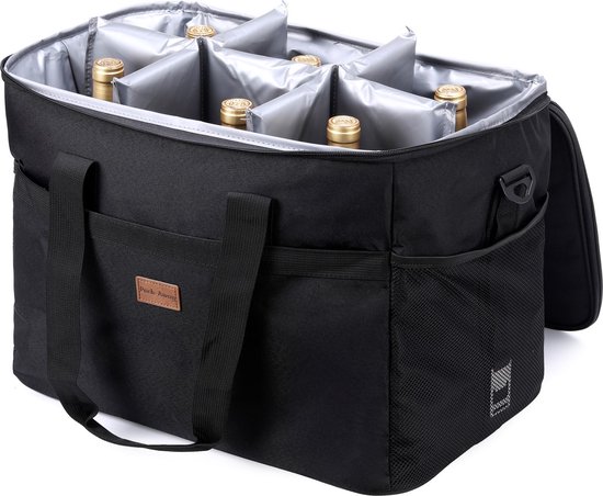 Packaway 4 Laags Geïsoleerde Koeltas - Lunchtas 40 liter - Inclusief Divider - Zwart van Packaway