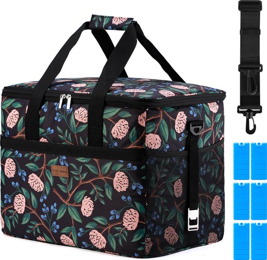 Packaway 4 Laags Geïsoleerde Koeltas - Lunchtas 40 liter - Passion Flower van Packaway