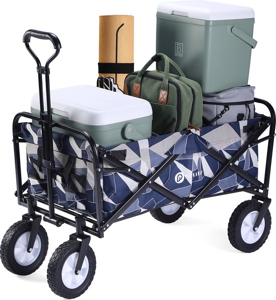 Packaway Opvouwbare Bolderkar van Wasbaar Polyester tot 70KG – 98 x 53 cm – ABSTRACT COLORS PASTEL van Packaway