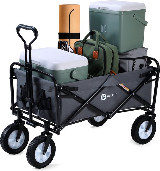Packaway Opvouwbare Bolderkar van Wasbaar Polyester tot 70KG – 98 x 53 cm – GRIJS van Packaway
