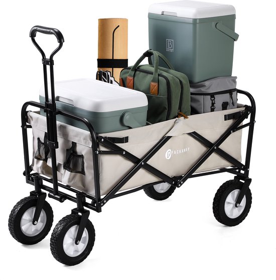 Packaway Opvouwbare Bolderkar van Wasbaar Polyester tot 70KG – 98 x 53 cm – TAUPE van Packaway